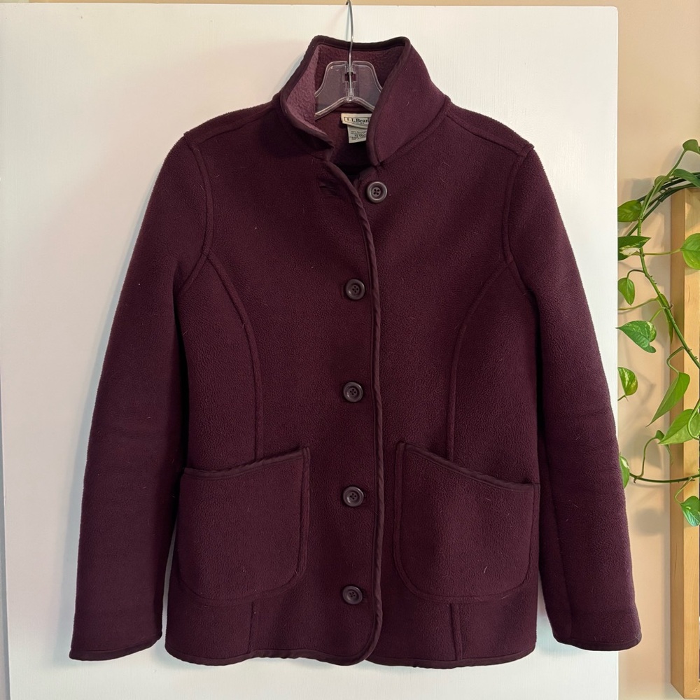 L.L.Bean fleece chore coat